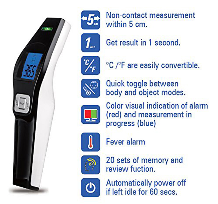 Non-Contact Infrared Forehead Thermometer