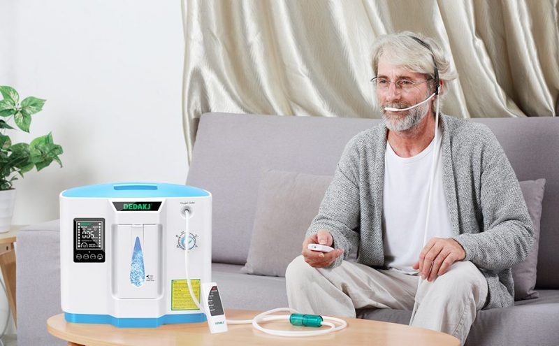 DEDAKJ DDT-1A Portable Oxygen Concentrator for Home Oxygen 