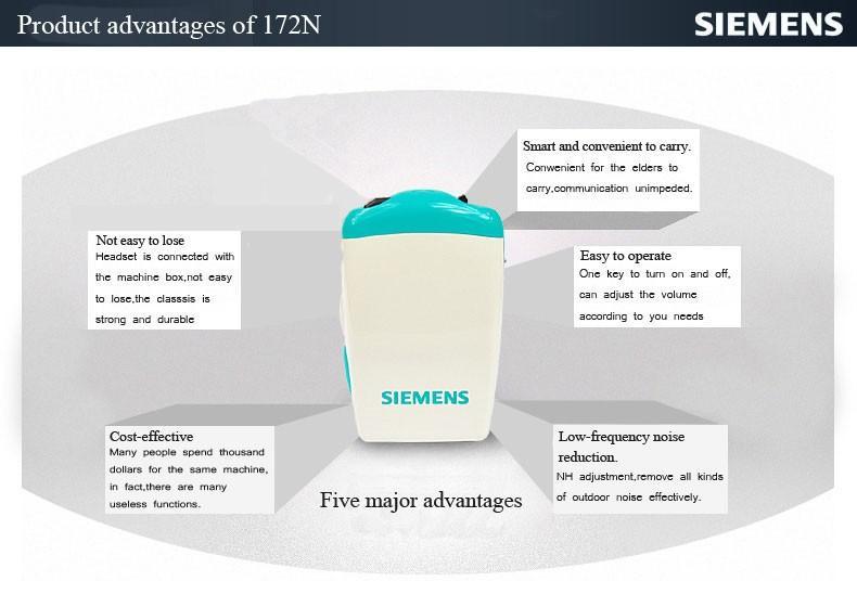 siemens hearing amplifier hearing aids 172n sound amplifier pocket worn hearing aid ear aid