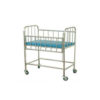 White Rectangular Baby Cot