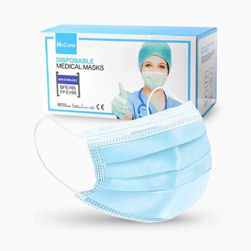 Mccons Medical Disposable Mask Surgical with Ce FDA Bfe 99 1