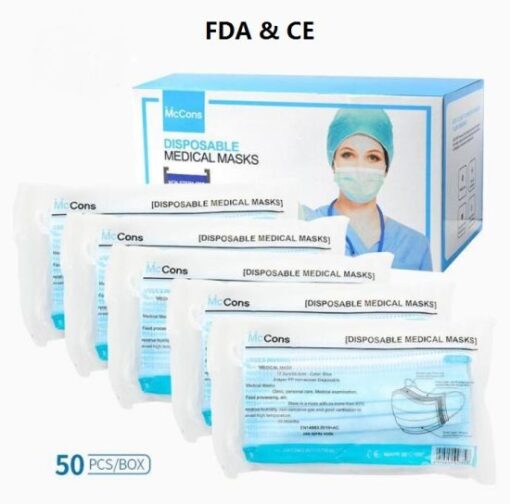 Mccons Medical Disposable Mask Surgical with Ce FDA Bfe 99 2