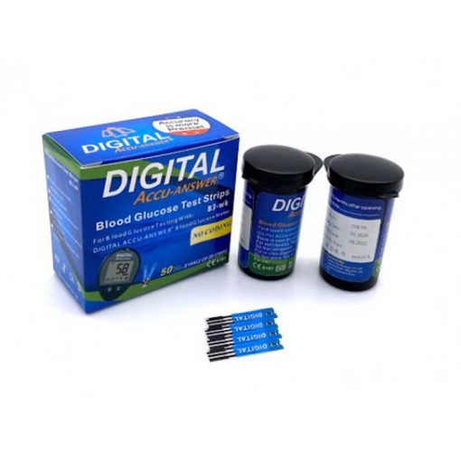 Digital Accu Answer Blood Glucose Test Strips