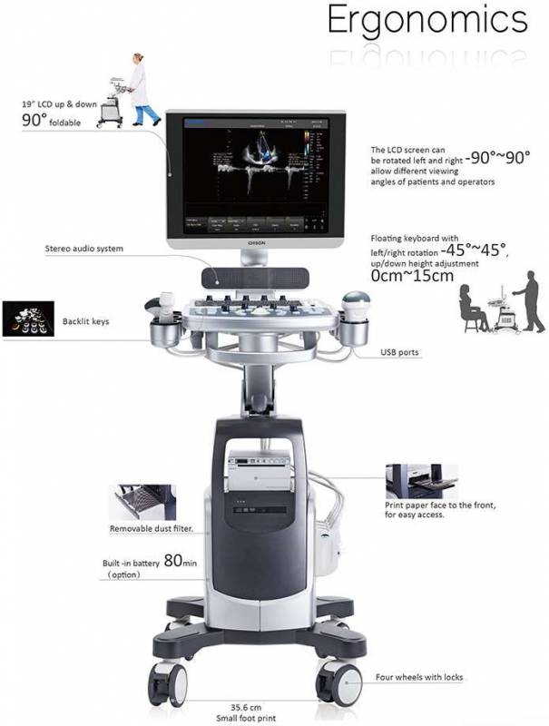 Chison Qbit 7 Color Doppler Ultrasound Machine