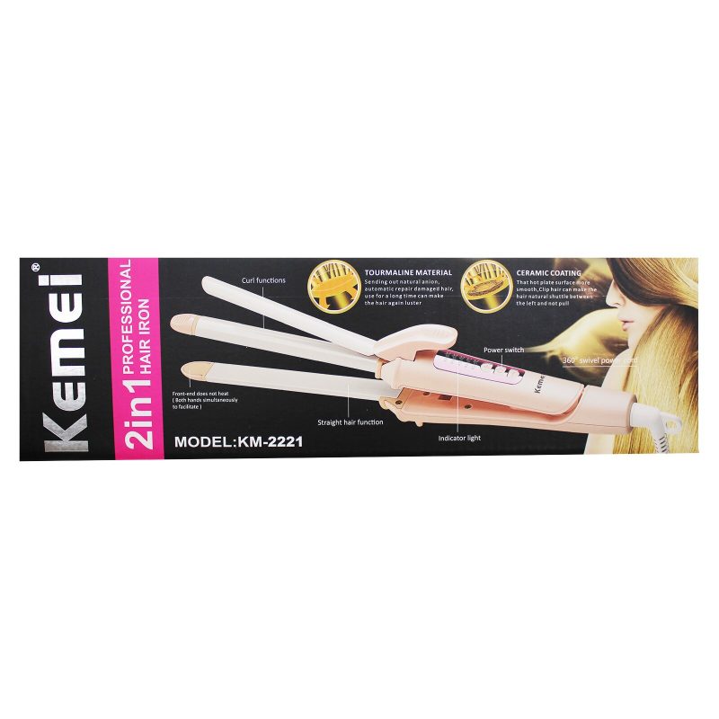 kemei km 2221 hair straightener 3